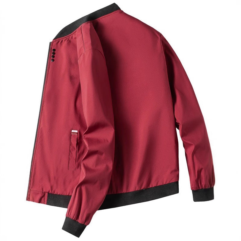 Herren Freizeitjacke Modern mit hohem Kragen und Reißverschluss - BerlinGlamour
