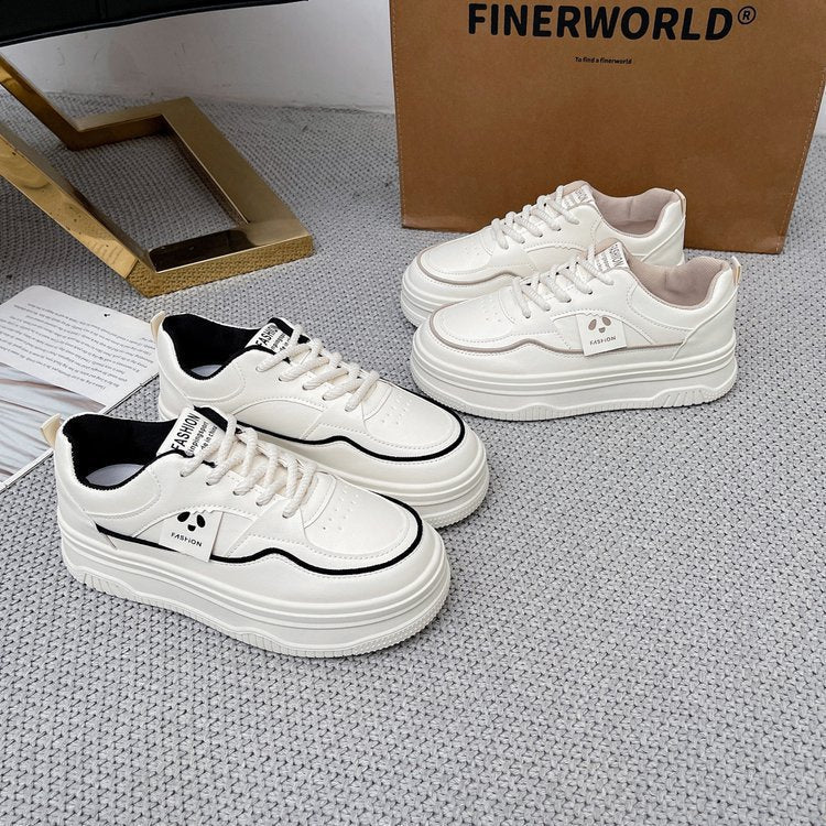 Damen Sneaker Plateau Modisch mit Dekoration