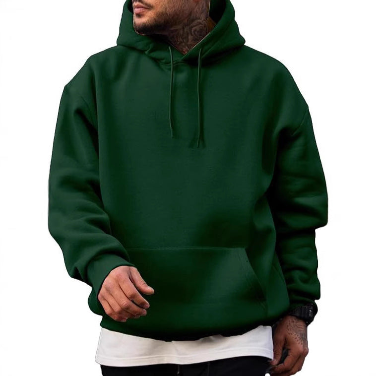 Herren Hoodie Kapuzenpullover mit Kängurutasche Groß