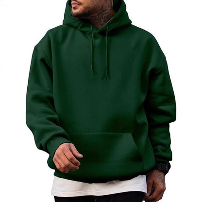 Herren Hoodie Kapuzenpullover mit Kängurutasche Groß