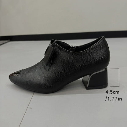Damen Stiefeletten Elegant Schleifen Detail Modern