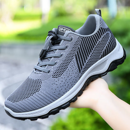 Damen Sneaker Sport Mesh atmungsaktiv Schnellschnürsystem