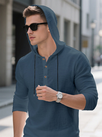 Herren Kapuzenpullover Trendig Grau
