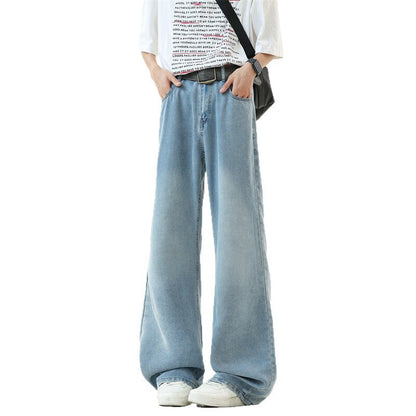 Herren Denim-Hose Weit Bein Relaxed Fit