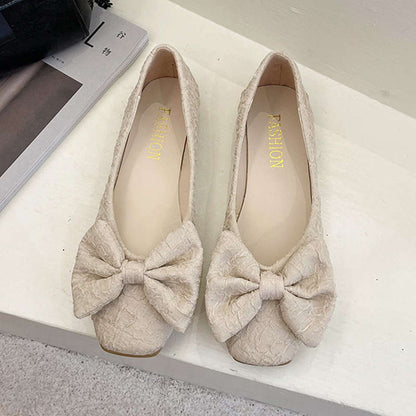 Damen Ballerinas mit Schleife Moderne Frauen Schuhe