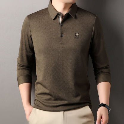 Herren Poloshirt Langarm Elegant Sportlich Berlin - BerlinGlamour