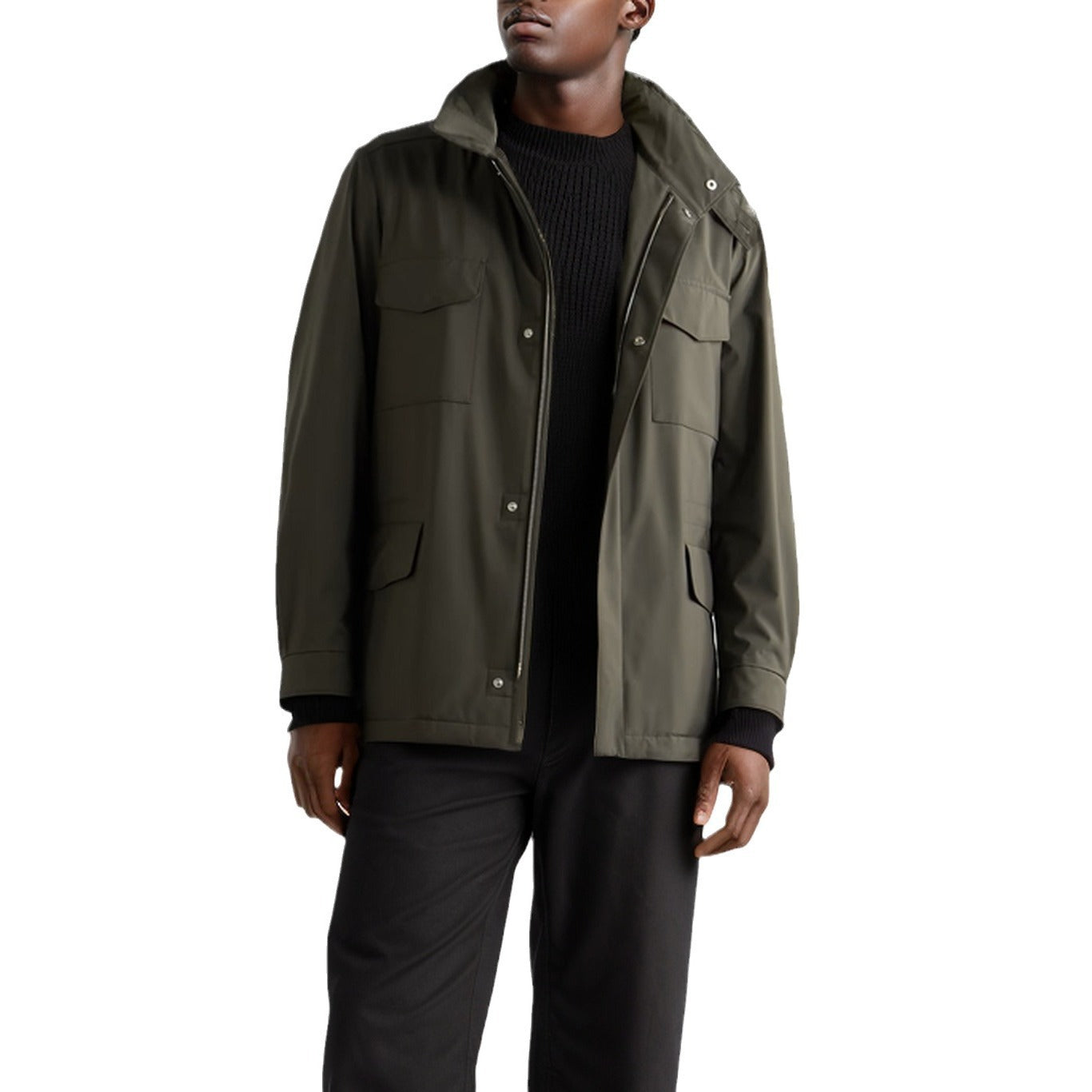 Herren Übergangsjacke mit Kragen und Taschen