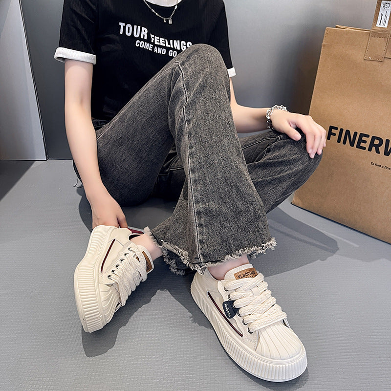 Damen Sneaker Hoch Platform Schuhe Modern Sportschuh