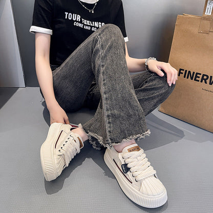Damen Sneaker Hoch Platform Schuhe Modern Sportschuh