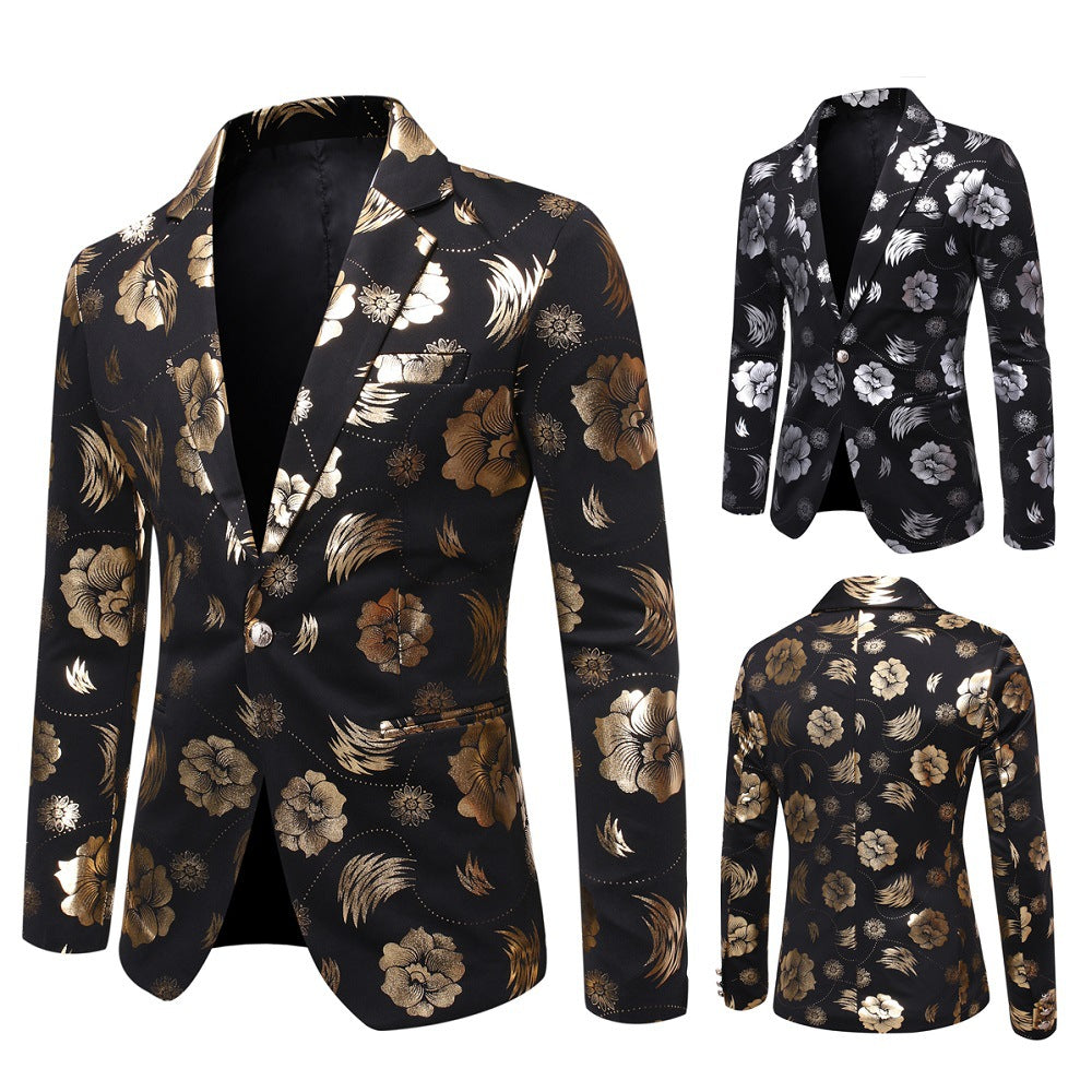 Eleganter Herren Blazer Floral Modern Schmal - BerlinGlamour