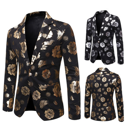 Eleganter Herren Blazer Floral Modern Schmal - BerlinGlamour