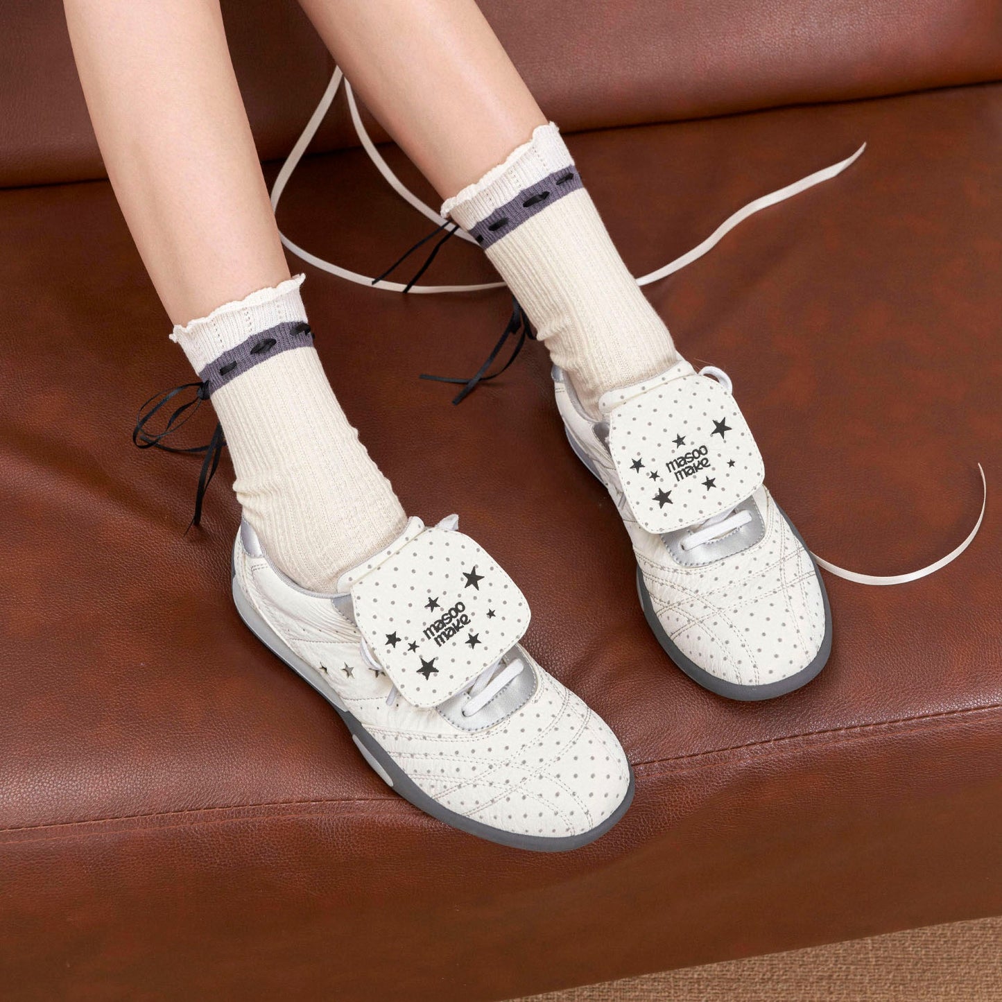 Damen Sneaker Bequem Klettverschluss Atmungsaktiv - BerlinGlamour