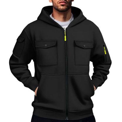 Herren Hoodie Praktisch mit Taschen Sportlich Comfort