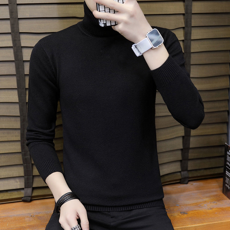 Herren Strickpullover Hochgeschlossen Elegant Modern