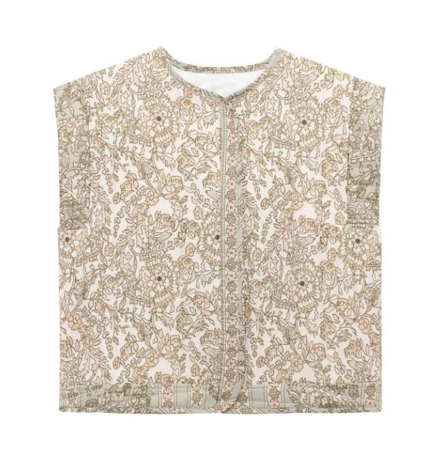 Damenweste Steppweste Floral Modern mit Taschen
