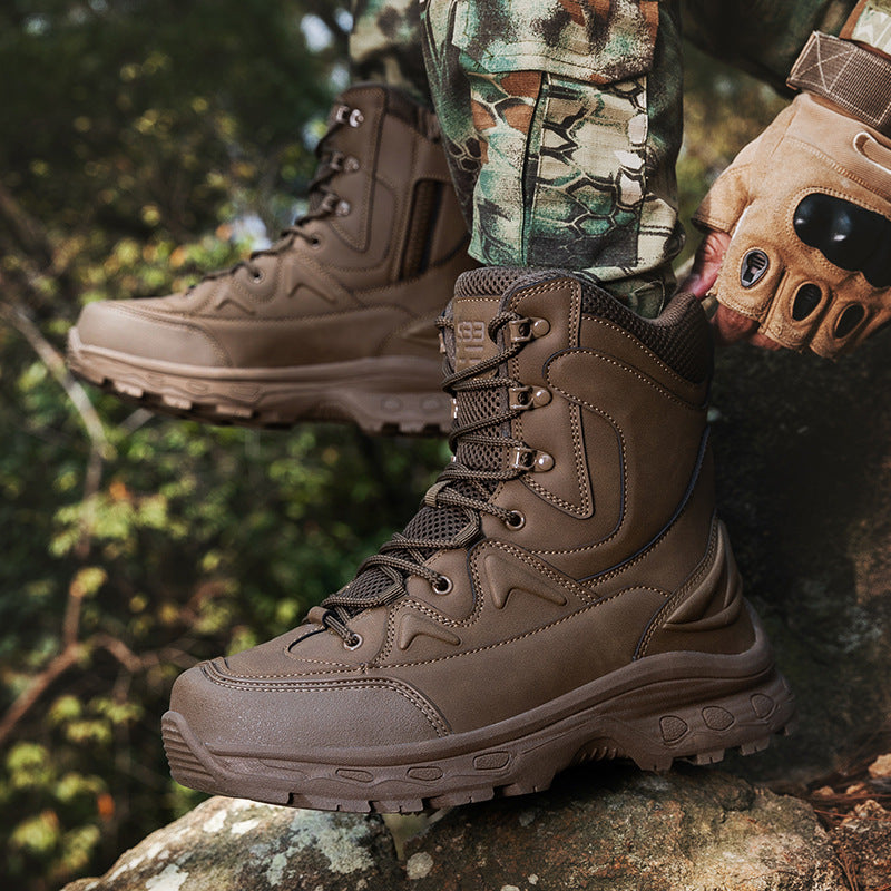 Herren Outdoor-Stiefel Wasserdicht Knöchelschutz Rutschfest