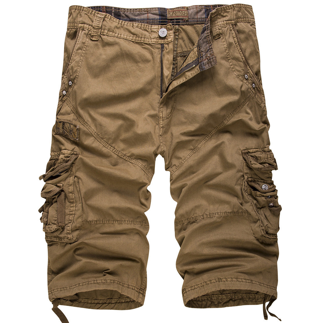 Herren Cargoshorts Bequem mit verstellbarem Bund und vielen Taschen