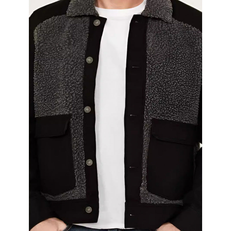 Herren Fleecejacke Modisch Warm Mit Futter