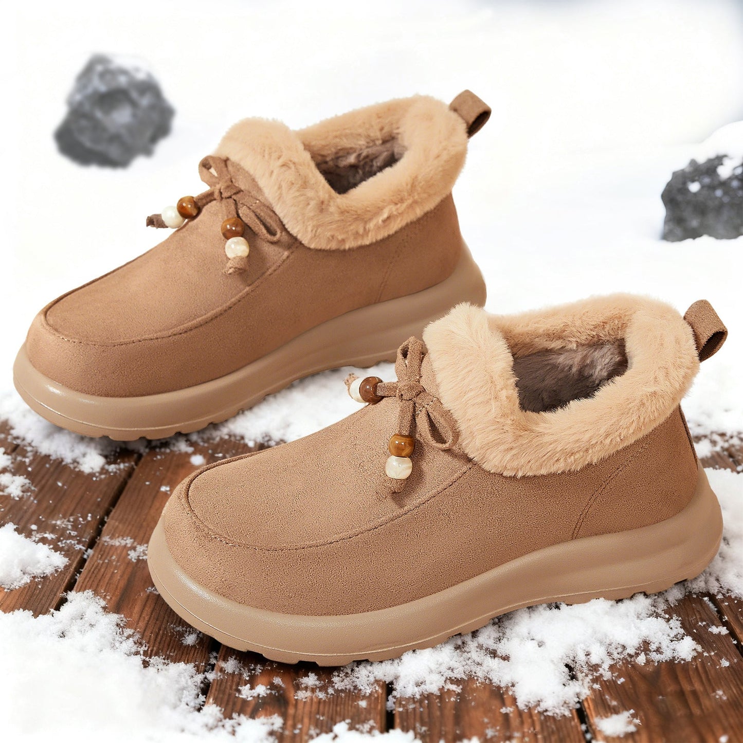 Damen Hüttenschuhe Warm Bequem Kuschelig Innenfutter - BerlinGlamour