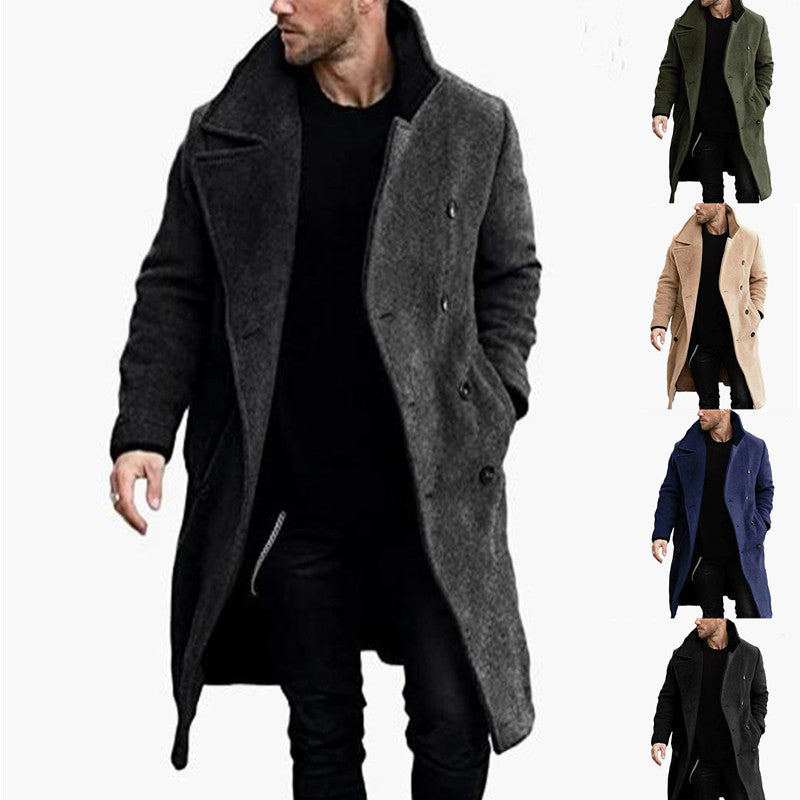 Herren Wollmantel Doppelknebel Modern Berlin Style - BerlinGlamour