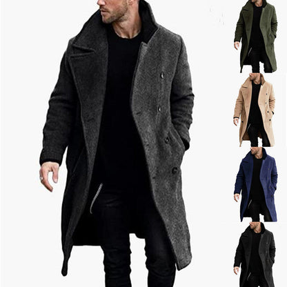 Herren Wollmantel Doppelknebel Modern Berlin Style - BerlinGlamour