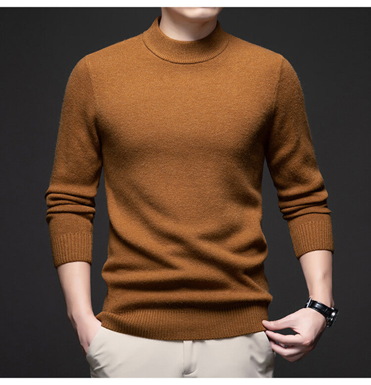 Herren Rollkragenpullover Weich Eleganter Pullover Männer