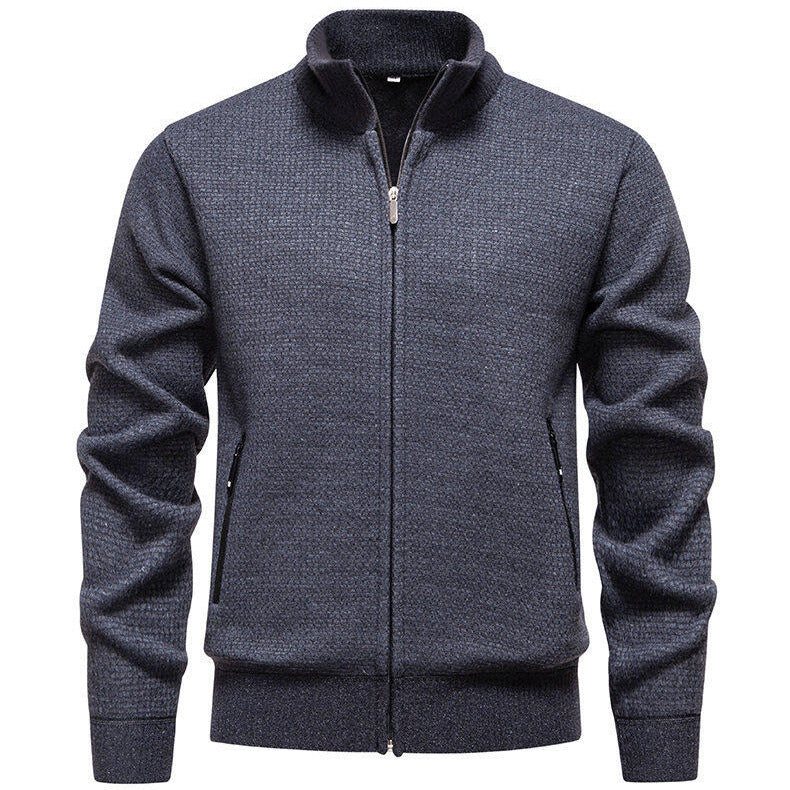Herren Strickjacke Modern Mit Reißverschlusstaschen