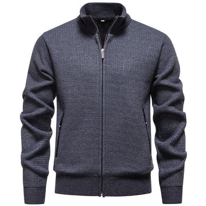 Herren Strickjacke Modern Mit Reißverschlusstaschen