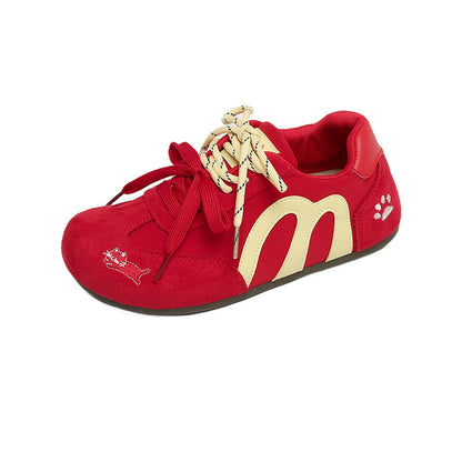Damen Sneaker Bequem Tiermuster Laufsohle Weich