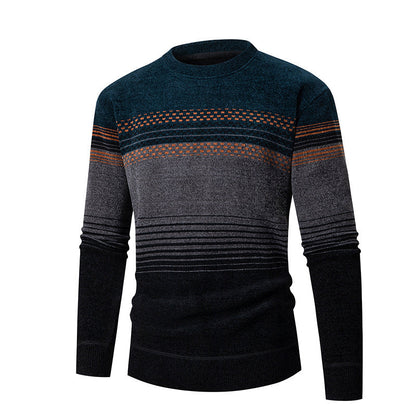 Herren Pullover Strukturdesign Mehrfarbig Modern