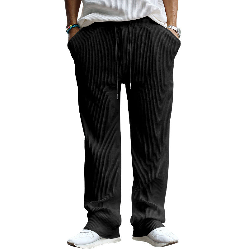 Herren Freizeithose Elegant Rippenoptik Casual