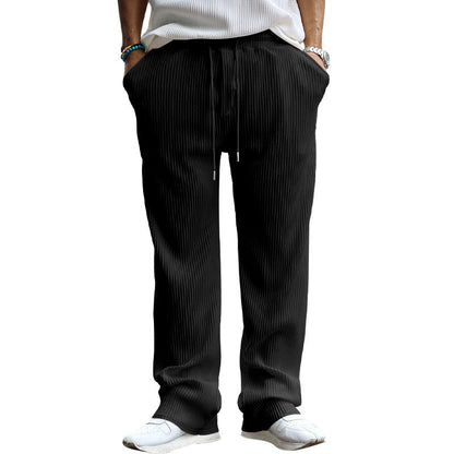 Herren Freizeithose Elegant Rippenoptik Casual