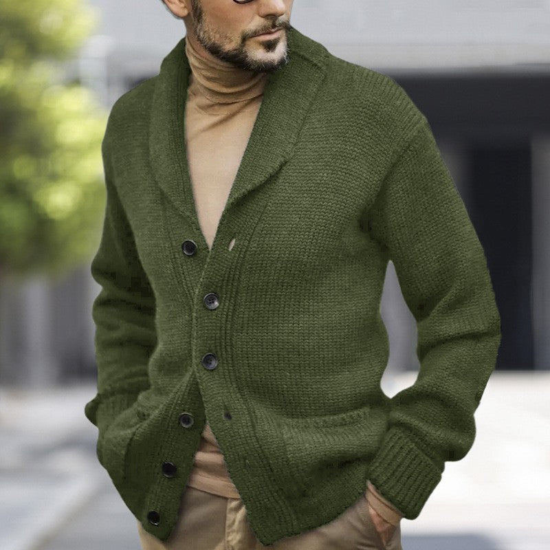 Herren Strickcardigan Weich Kuschelig Winter - BerlinGlamour