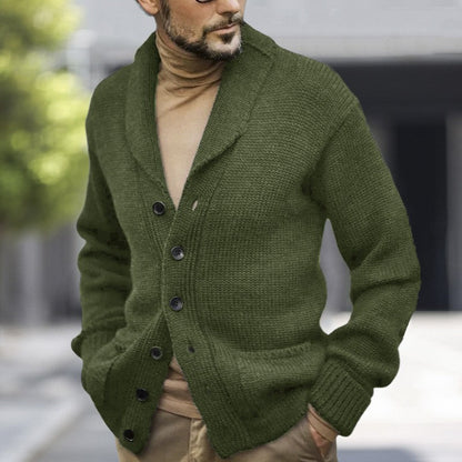 Herren Strickcardigan Weich Kuschelig Winter - BerlinGlamour
