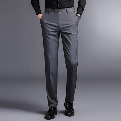 Herren Anzughose Slim Fit Schmale Hose Mit Taschen