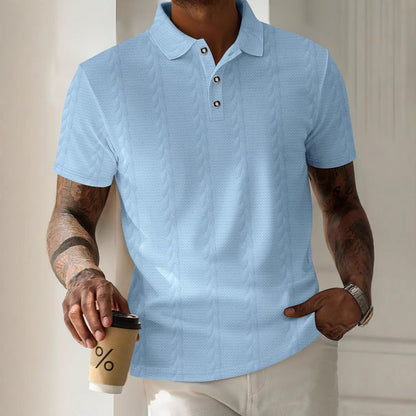 Herren Polohemd Elegantes Design mit Knöpfen Modern