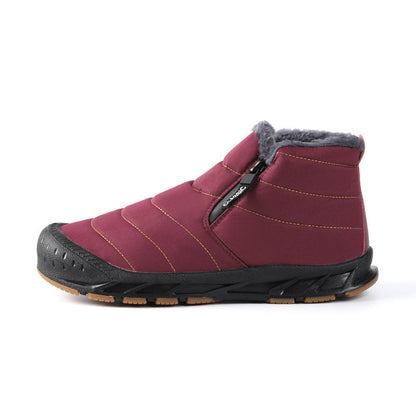 Damen Winterstiefel Gefüttert Rutschfest Mit Klettverschluss