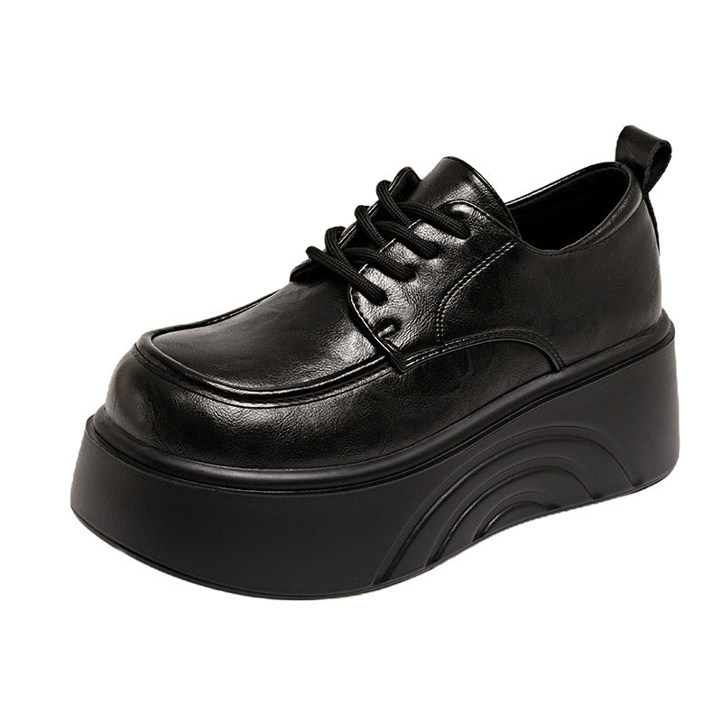 Damen Plateau Sneaker Chunky Kunstleder Schuhe Hoch