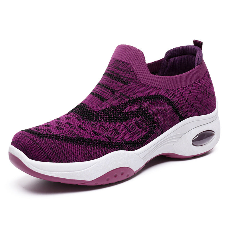 Damen Sneaker Sportlich Bequem Luftpolster