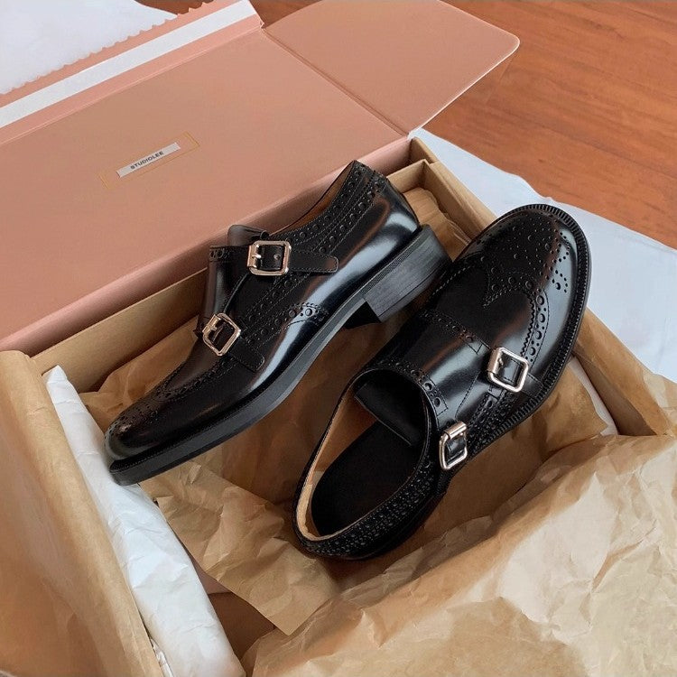 Damen Schuhe Elegant Doppelschnürer mit Verzierungen - BerlinGlamour