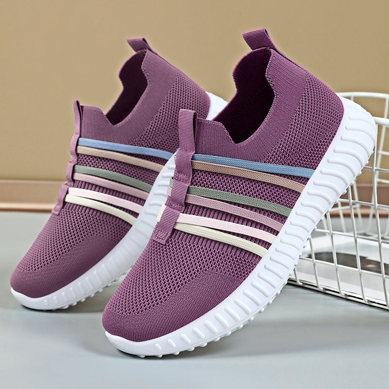 Damen Sneaker Atmungsaktiv Flexibel Sportlich Elastisch