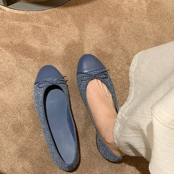 Damen Ballerinas Elegante Komfort Schuhe Blockabsatz - BerlinGlamour