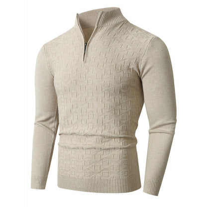 Herren Strickpullover Hochwertig mit Reißverschluss Modern
