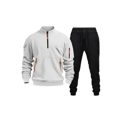 Herren Sportanzug Modern Funktionsanzug mit Taschen