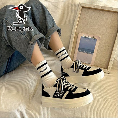 Damen Sneaker Chunky Plattform Modisch Auffällig