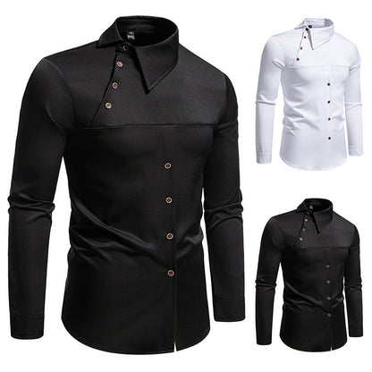 Herren Hemd Asymmetrischer Kragen Modern Berlin Style