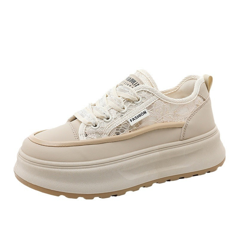 Damen Sneaker Plateau Schuhe Bequem Atmungsaktiv