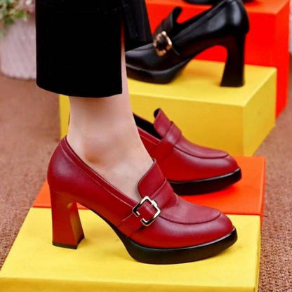 Damen High Heels Schuhe mit Schnallen Elegante Pumps