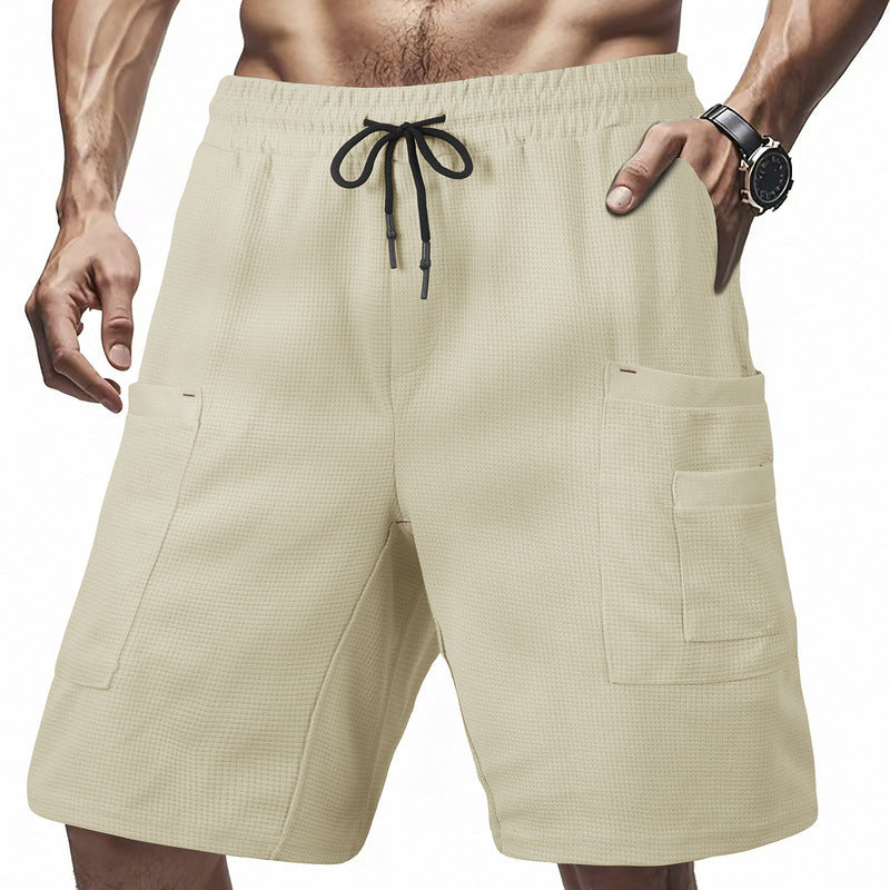 Herren Cargo-Shorts Bequem Mit Taschen Verstellbar