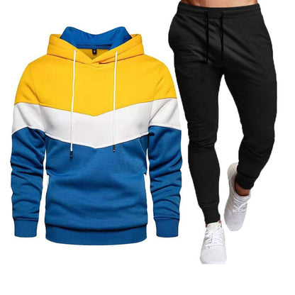 Herren Sport-Outfit Sweatshirt Jogginghose Set Sportlich